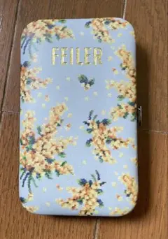 FEILER 裁縫セット 水色 花柄