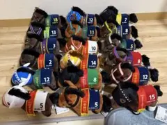 サラブレッドコレクション　ぬいぐるみ　18個セット　競馬