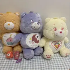レア80'sケアベア ビンテージ ぬいぐるみ 2体セット - メルカリ