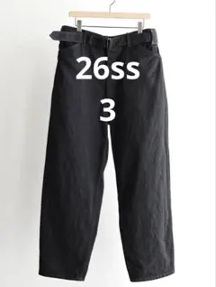 2026年最新】comoli ベルテッドデニム ブラックの人気アイテム - メルカリ