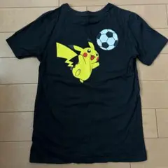 adidas ポケモン Tシャツ サッカー　ブラック　140