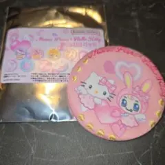 値下げ　メゾピアノ×ハローキティ　刺繍缶バッジ