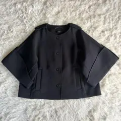 ELE STLOYOF ショート ジャケット コート ノーカラー 七分袖