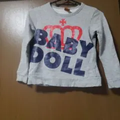 未使用に近いBABYDOLL グレー トレーナー　120