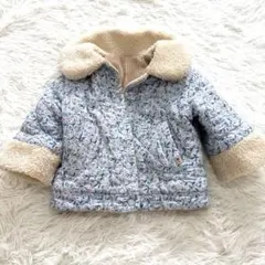 モイモルン　リバーシブル　アウター　花柄　ベロア
