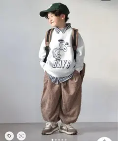 riziere太畝コーデュロイ裾絞りパンツ 110cm