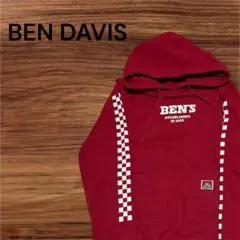 BEN DAVIS 厚手パーカー　メンズ　レディース　赤