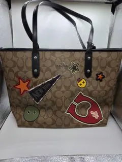COACH F20910 トートバッグ シグネチャー パッチワーク シティ