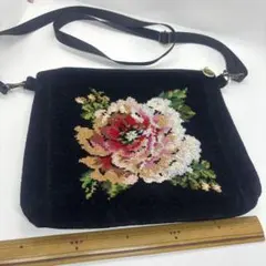 フェイラー　ショルダーバッグ　斜めがけ　シェニール織