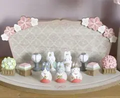 ナチュラルキッチン　ひな祭り　お雛様　桃の節句　飾り　インテリア