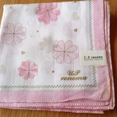 U.P. renoma 花柄ハンカチ ピンクのサムネイル