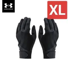 現品限り【本日値下げ】4450→2700アンダーアーマーバッティング手袋黒XL