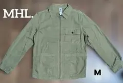 MHL. エムエイチエル ジップアップ ワークブルゾン ジャケット M カーキのサムネイル