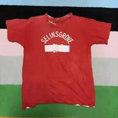 ジャーナルスタンダード　リバーシブルダメージ　半袖Tシャツ　赤のサムネイル