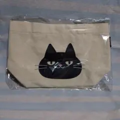 黒猫イラスト トートバッグ 小型