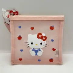 ★韓国限定 ハローキティ スクエア メッシュポーチ (中) 2025新作★