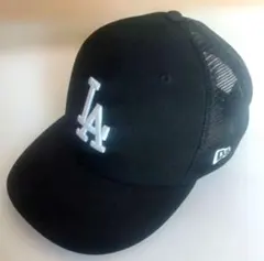 の*ま様 New Era LAロゴ ブラックキャップ　メッシュ　SMALL/MI