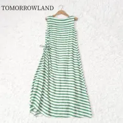 トゥモローランド【リネン混／ペチコート付】アシンメトリーワンピース 36 春夏