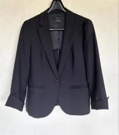 美品　23区テーラードジャケット袖8分丈 ネイビー