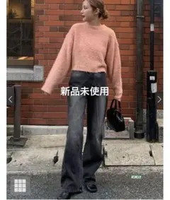 GRL ハイウエストストレートデニムパンツ(cu509)