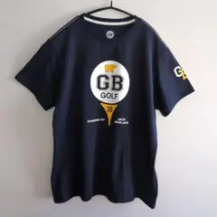 ⛳️ゴールデンベアーゴルフ　GBG⛳️メンズ　半袖Tシャツ　ネイビー　L
