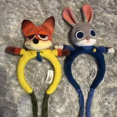 上海ディズニー限定　ニック・ジュディ　カチューシャ