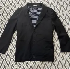 ナノユニバース　テーラードジャケット　佐藤テイラー　黒　Sサイズ