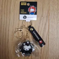 ポチャッコ　サンリオ　万博　黒ミャクミャク　マスコットキーホルダー