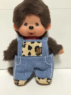 ✨P&M✨ページ　モンチッチ　サロペット　キーチェーン　アーミー　迷彩柄 限定】モンチッチ サロペット キーチェーンサイズ ハンドメイド デニム