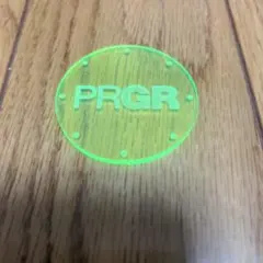 中古品　PRGR ゴルフマーカー 蛍光イエローのサムネイル