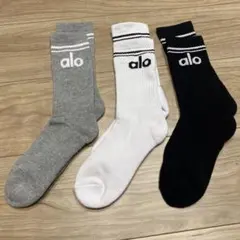 alo ソックス 3足セット23-25cm