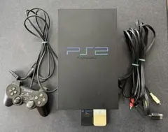 【動作確認済】PS2 SCPH-10000 本体 コントローラー コード MD