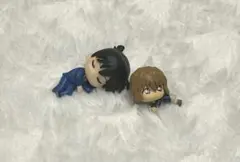 名探偵コナン ガチャ ねむらせ隊 工藤新一 ・灰原哀 スマホケーブルマスコット