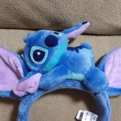 香港ディズニーランド　スティッチ カチューシャ