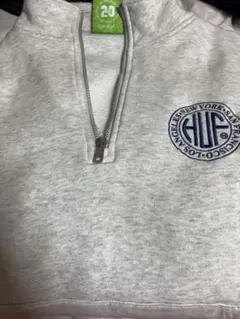 s*様 HUF グレー ジップアップ トレーナー M