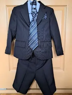 ネイビー フォーマルスーツ ネクタイ付き