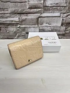 SNOOPY ELEGANCE 二つ折り財布 ベージュ 財布 スヌーピーのサムネイル
