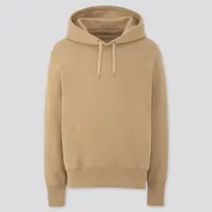 ユニクロ UNIQLO スウェットプルパーカ 男女兼用 ベージュ S