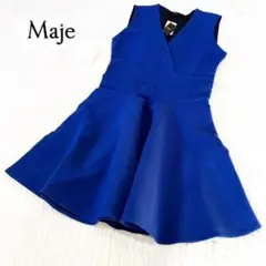 【新品】Maje ワンピース ブルーKODEO カシュクールのサムネイル