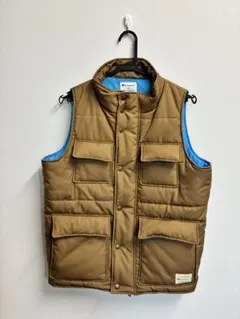 Champion ダウンベスト M ブラウン/ブルー