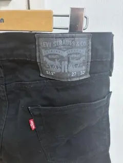 LEVI'S 513 ブラックデニム 27 32