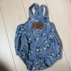 ミッキーマウス デニムオーバーオール 70