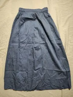 ダークブルー フレアスカート ウエストゴム ①-16