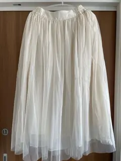 ★アイボリー チュール ロングスカート★