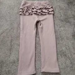 プティマイン　フリルレギンス　裏起毛　バックフリルレギンス　100