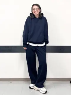 ユニクロ ドライスウェットワイドパンツ