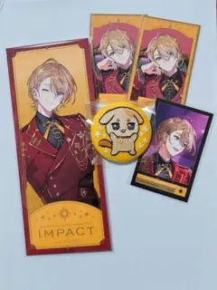 IMPACT 太陽組 風楽奏斗 ランダムフォト風カード 刺繍缶バッジ 特典