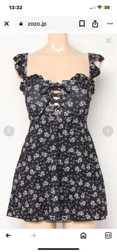 フラワープリント ワンピース水着