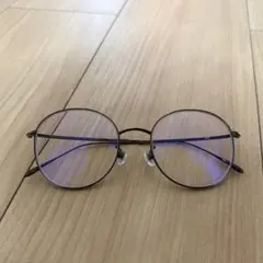 メガネ ジャンク品 Zoff 眼鏡 フレーム破損 部品取り用 度入り