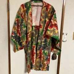 レトロなロングの銘仙羽織り アンティーク